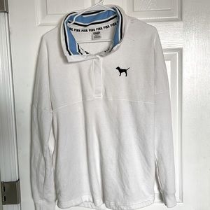 Pink white sweatshirt size medium